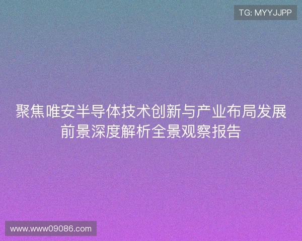 聚焦唯安半导体技术创新与产业布局发展前景深度解析全景观察报告